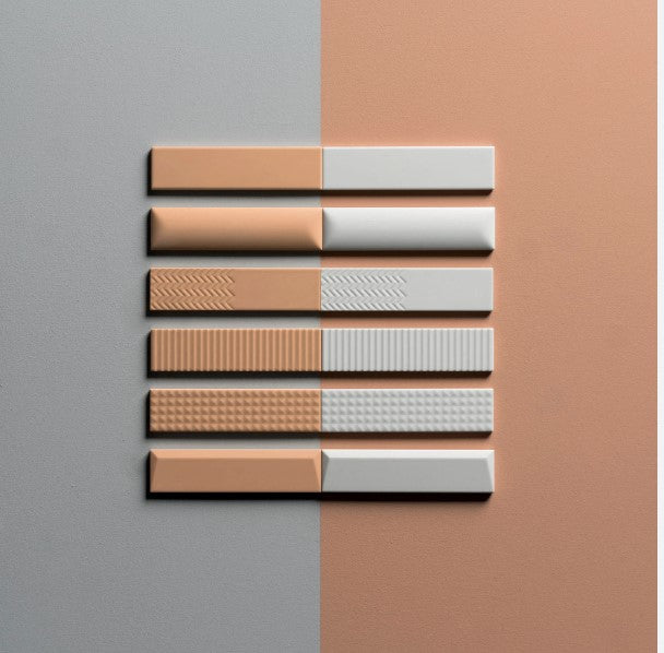 Biscuit 3D 2X8 Ceramic Wall Tile