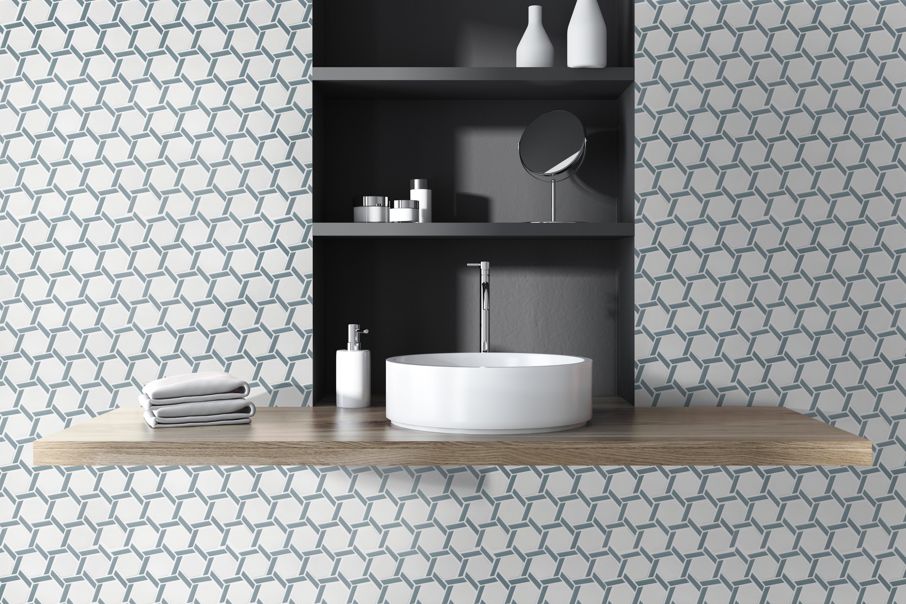 Aurora Solid Color Glass Mosaic
