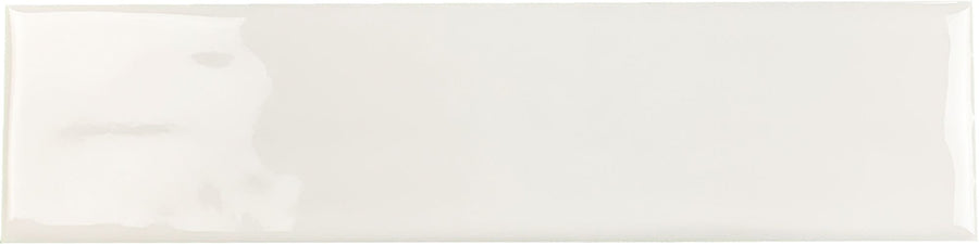 Handmolded White Glossy 3X12 Ceramic Wall Tile