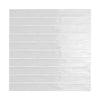 Lines Titanium White Glossy 2x20 Wall Tile