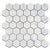 Hexagon 2", Oriental White Marble | Honed | 12x12 Sheet
