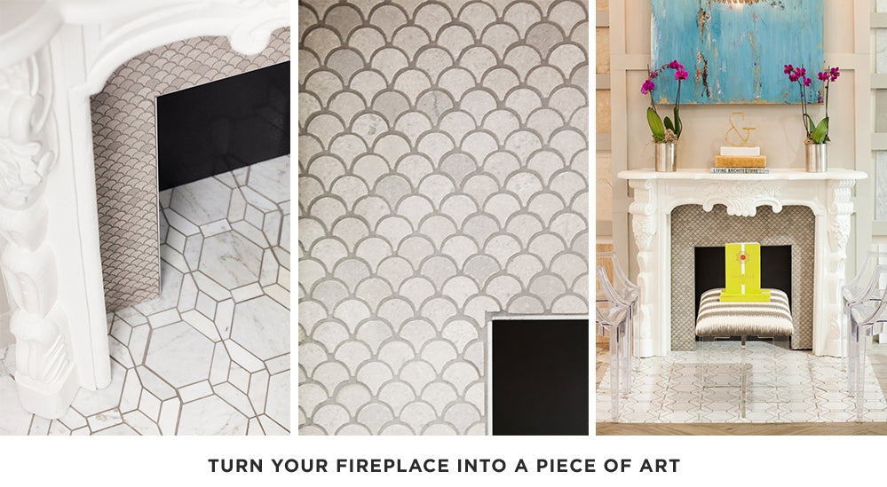 Fireplace Tile, Mantel Tile, Hearth Tile, Vintage Tile, Firebox Tile