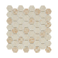 Fuse Onyx 1.5" Hexagon Inkjet Glass Mosaic