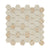 Fuse Creme Marfil 1.5" Hexagon Inkjet Glass Mosaic