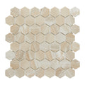 Fuse Onyx 1.5" Hexagon Inkjet Glass Mosaic