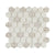 Fuse Carrara 1.5" Hexagon Inkjet Glass Mosaic