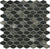 Elements Anthracite Hexagon Glass Mosaic