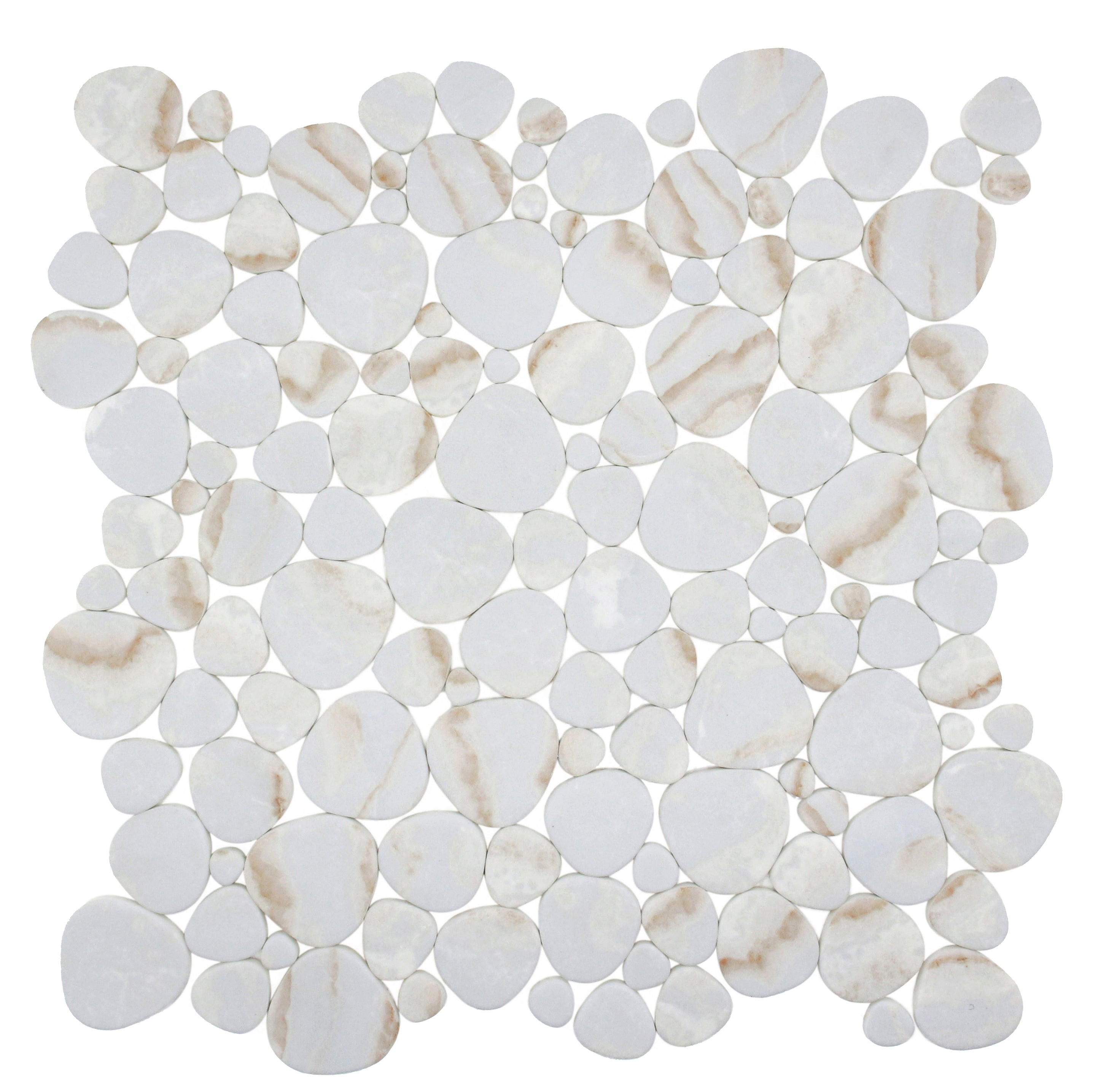 Monument Aria Pebble Inkjet Glass Mosaic