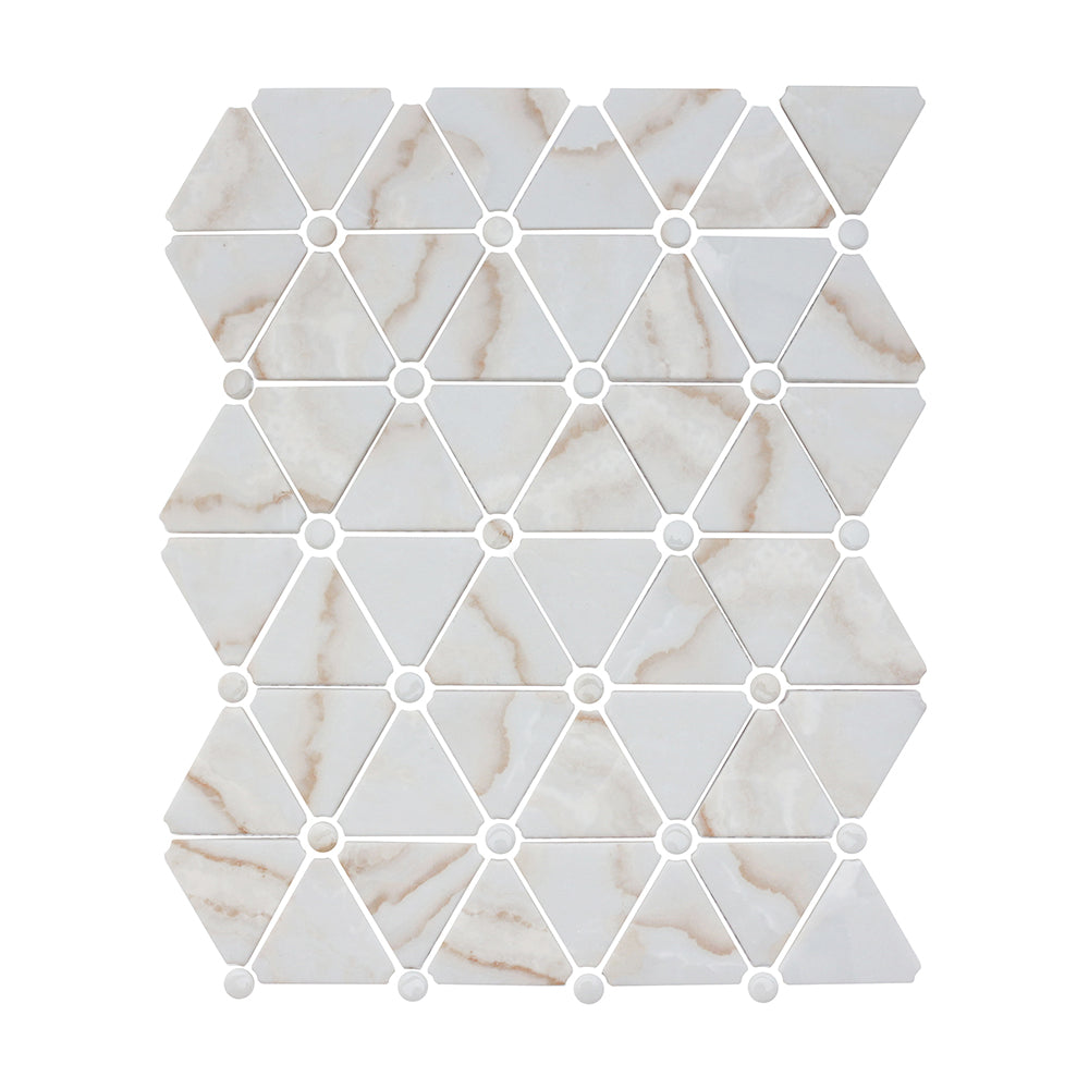 Monument Aria Triangle Inkjet Glass Mosaic