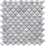 Eternal Bardiglio Curve Appeal Glass Mosaic