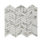 Monument Bello Chevron Inkjet Glass Mosaic