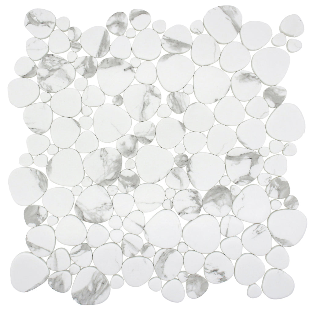 Monument Bello Pebble Inkjet Glass Mosaic