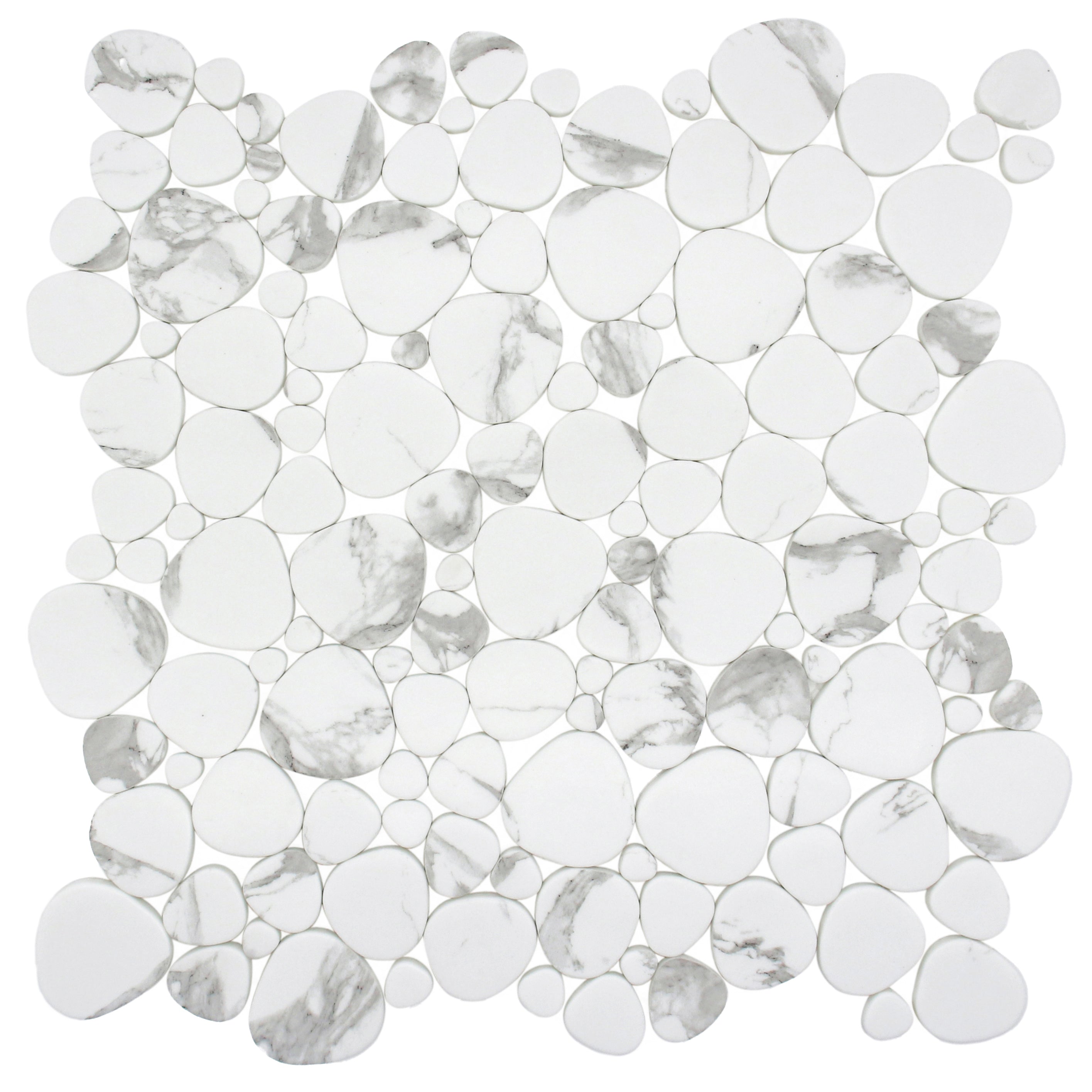 Monument Bello Pebble Inkjet Glass Mosaic