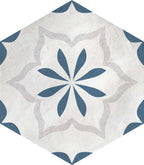 Marco Sapphire Deco Hexagon Porcelain Tile