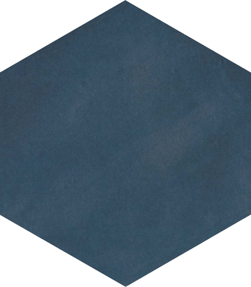 Marco Sapphire Solid Hexagon Porcelain Tile