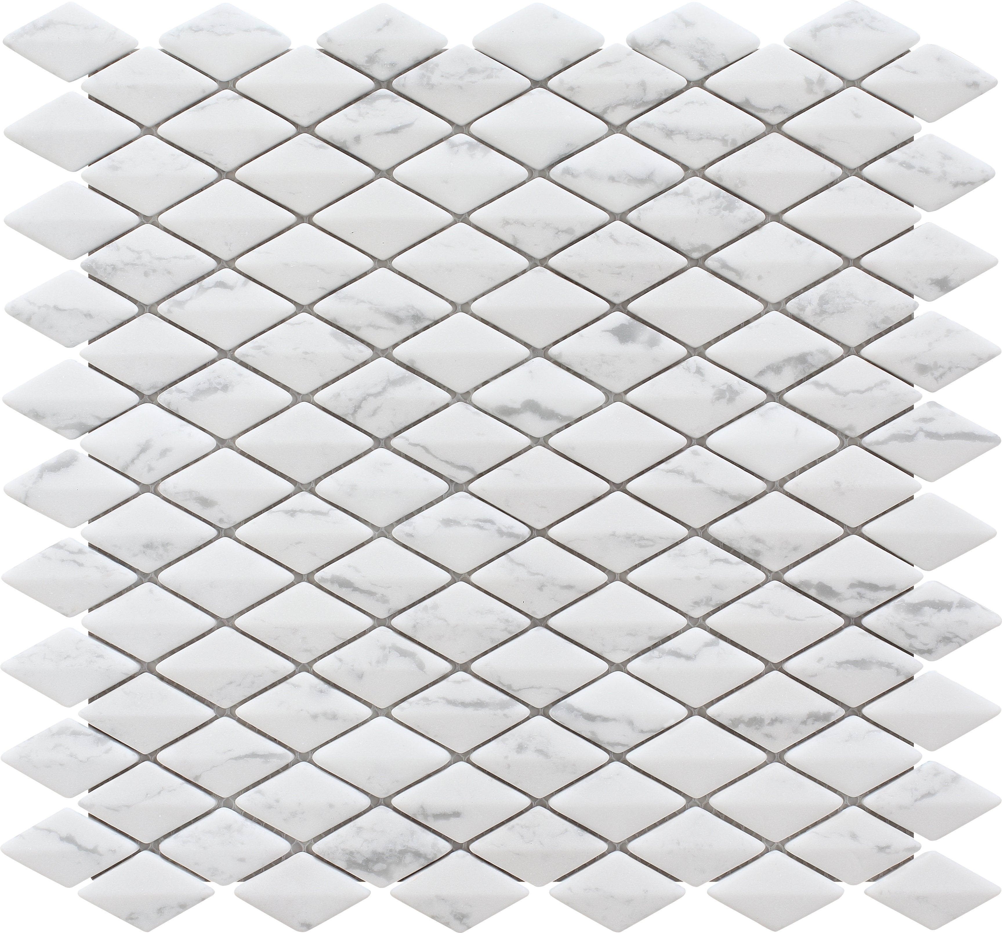 Eternal Carrara Rhomboid Glass Mosaic