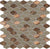 Elements Copper Hexagon Glass Mosaic