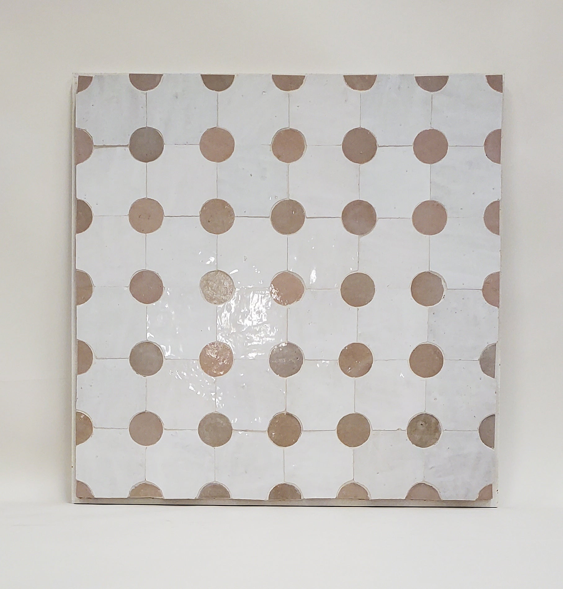 Zellij  Ibis Dots Terracotta Mosaic