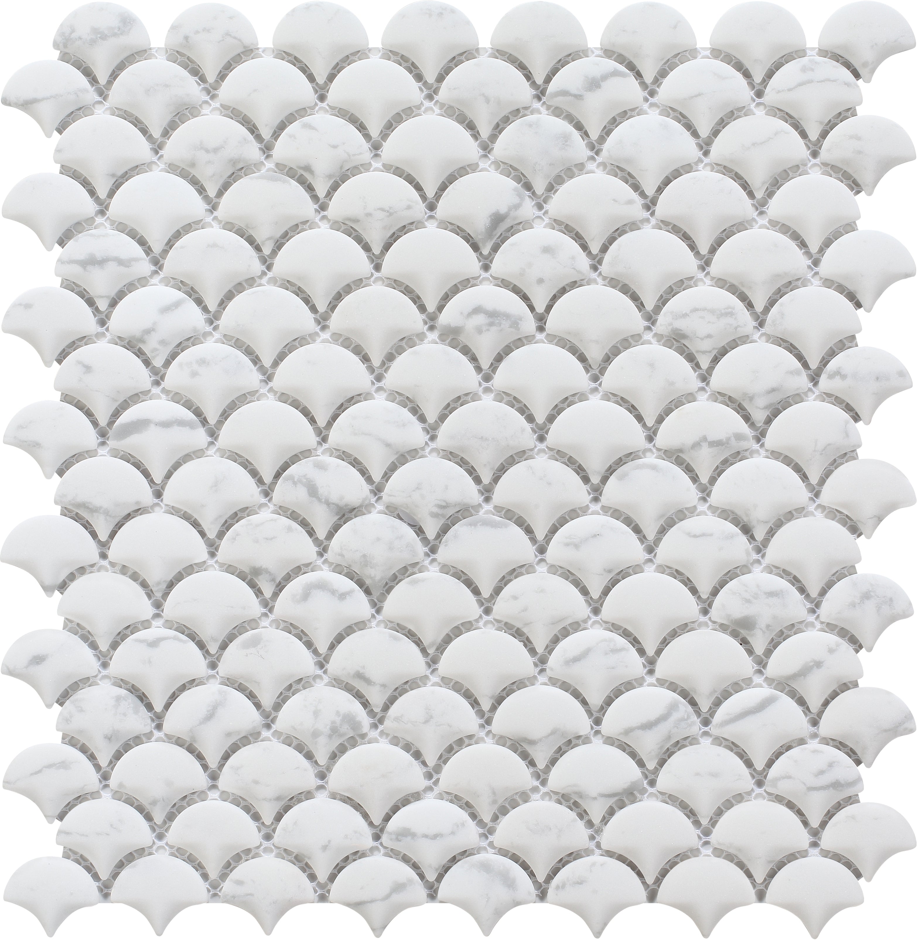 Eternal Carrara Curve Appeal Glass Mosaic