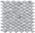 Eternal Bardiglio Rhomboid Glass Mosaic