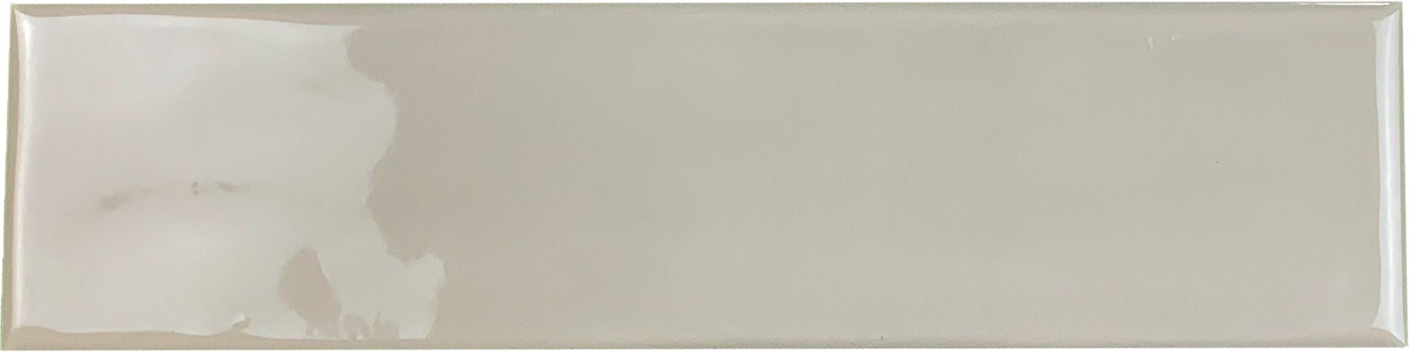 Handmolded Silver Glossy 3X12 Ceramic Wall Tile