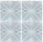 Harmony Peaceful Blue Burst 5X5 Ceramic Wall Tile