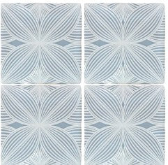 Harmony Peaceful Blue Burst 5X5 Ceramic Wall Tile