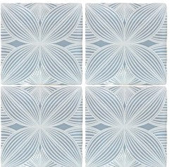 Harmony Peaceful Blue Burst 5X5 Ceramic Wall Tile