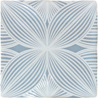 Harmony Peaceful Blue Burst 5X5 Ceramic Wall Tile