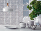 Harmony Peaceful Blue Burst 5X5 Ceramic Wall Tile