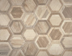 King Wood Nut Inlay 10" Porcelain Hexagon