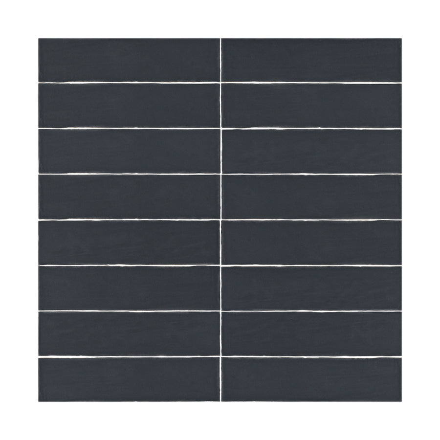 Lines Charcoal Matte 3X12 Wall Tile