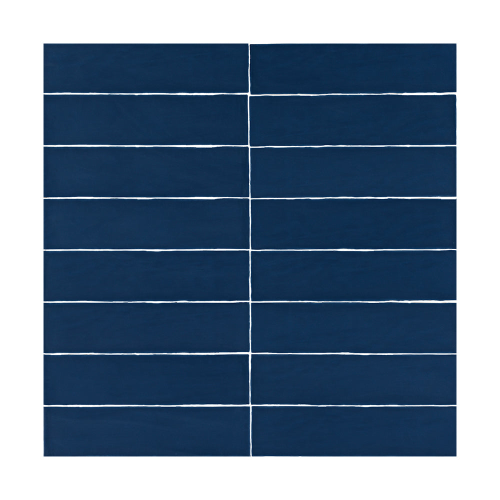 Lines Prussian Matte 3X12 Wall Tile
