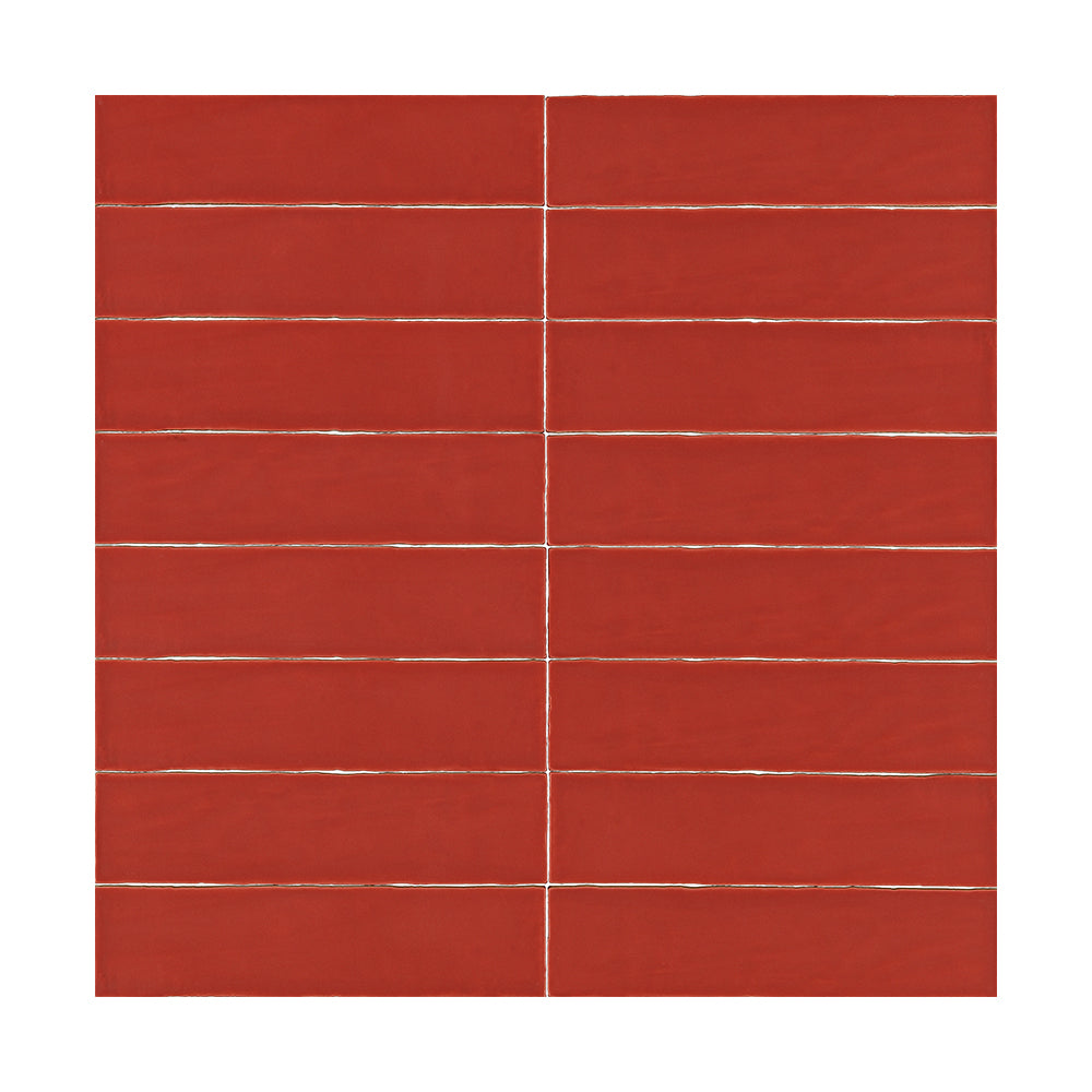 Lines Burnt Sienna Matte 3X12 Wall Tile