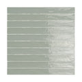 Lines Titanium White Glossy 2x20 Wall Tile