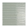 Lines Smokey  Green Glossy 2x20 Wall Tile
