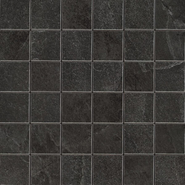 Laminae Charcoal Porcelain 2X2 Mosaic