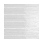 Lines Titanium White Glossy 2x20 Wall Tile