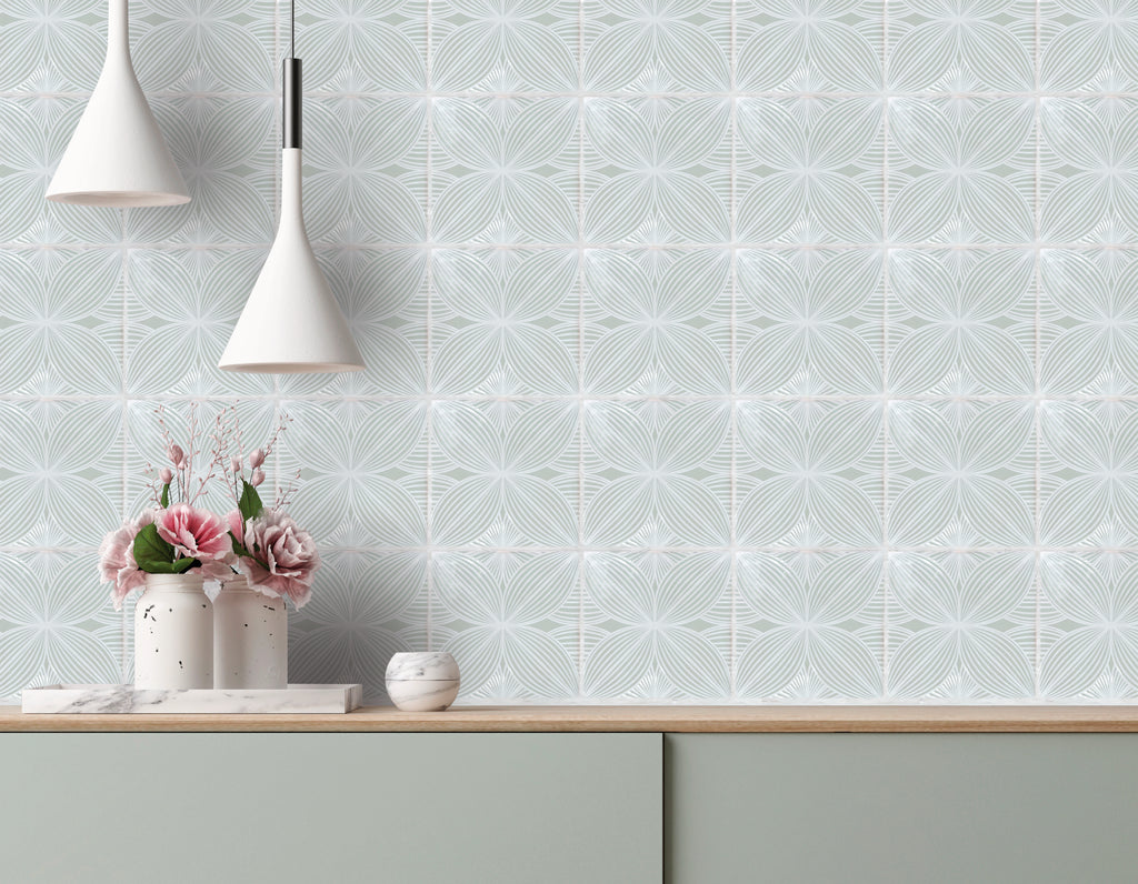 Harmony Morning Zen Burst 5X5 Ceramic Wall Tile