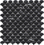 Eternal Nero Curve Appeal Glass Mosaic