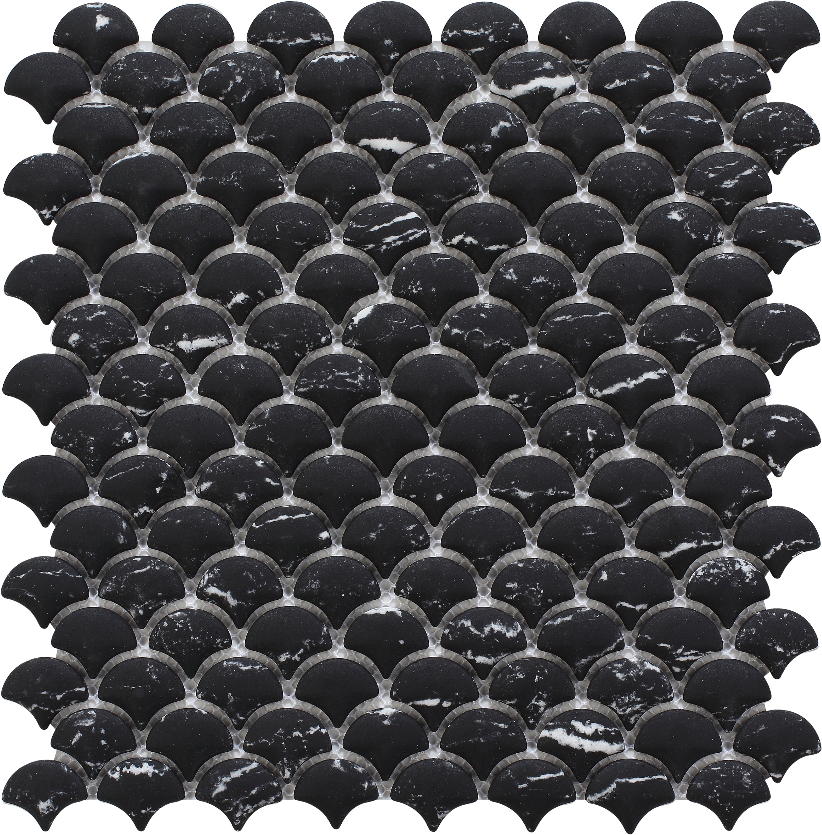 Eternal Nero Curve Appeal Glass Mosaic