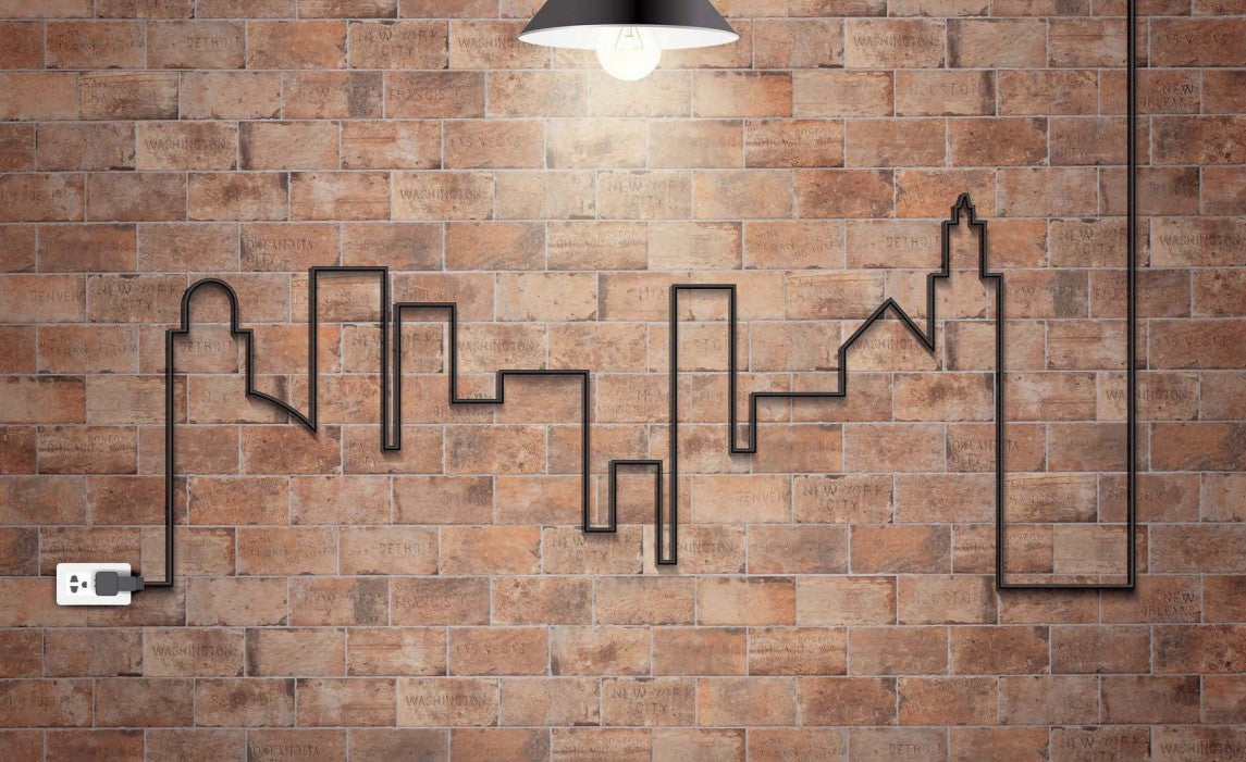 old chicago brick backsplash