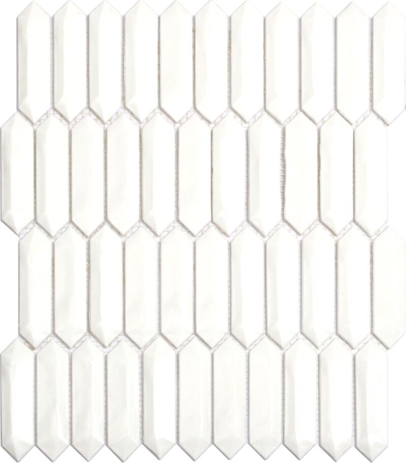 Tortoise Pearl Picket Glass Mosaic