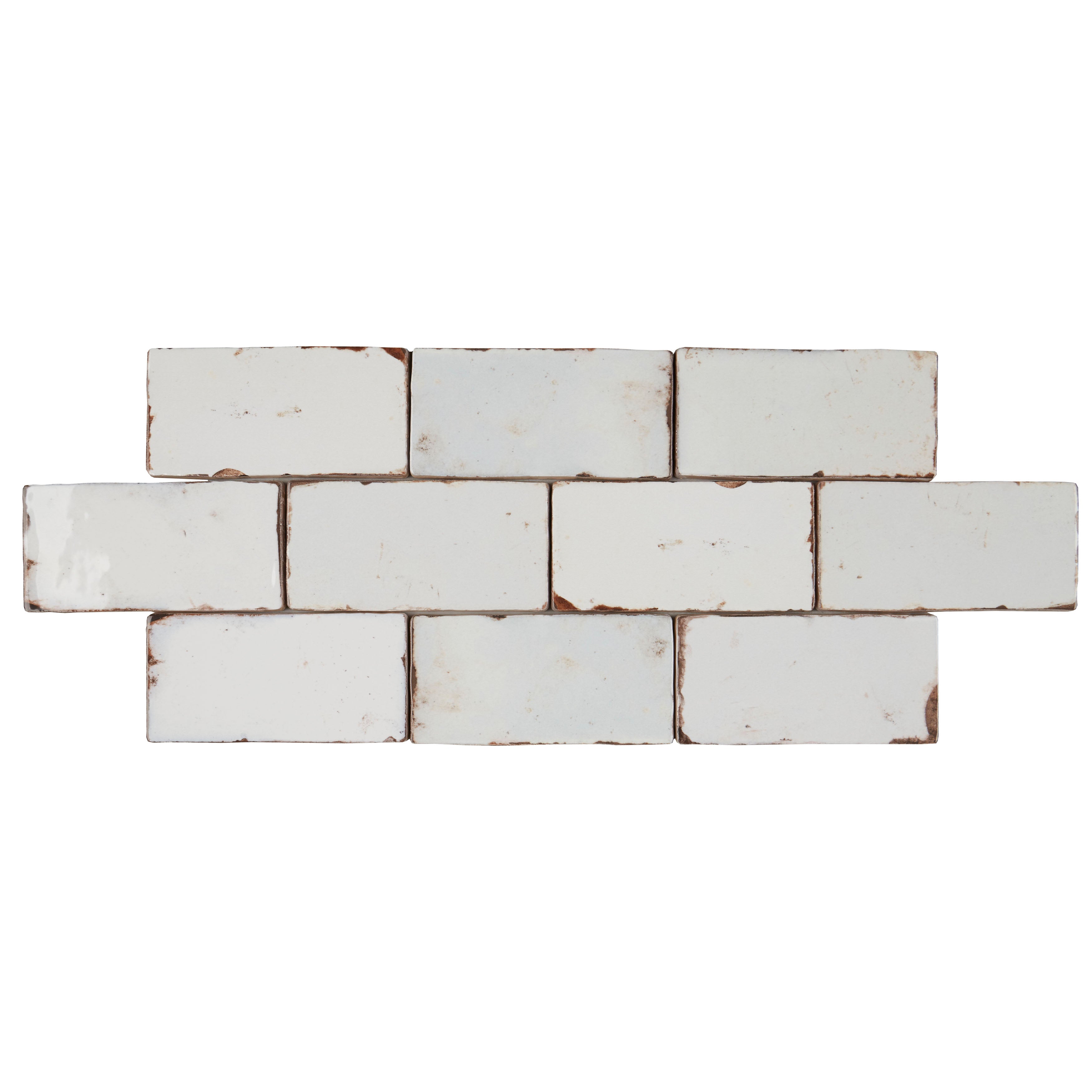 Kaleidoscope Alabaster 3X6 Ceramic Wall Tile