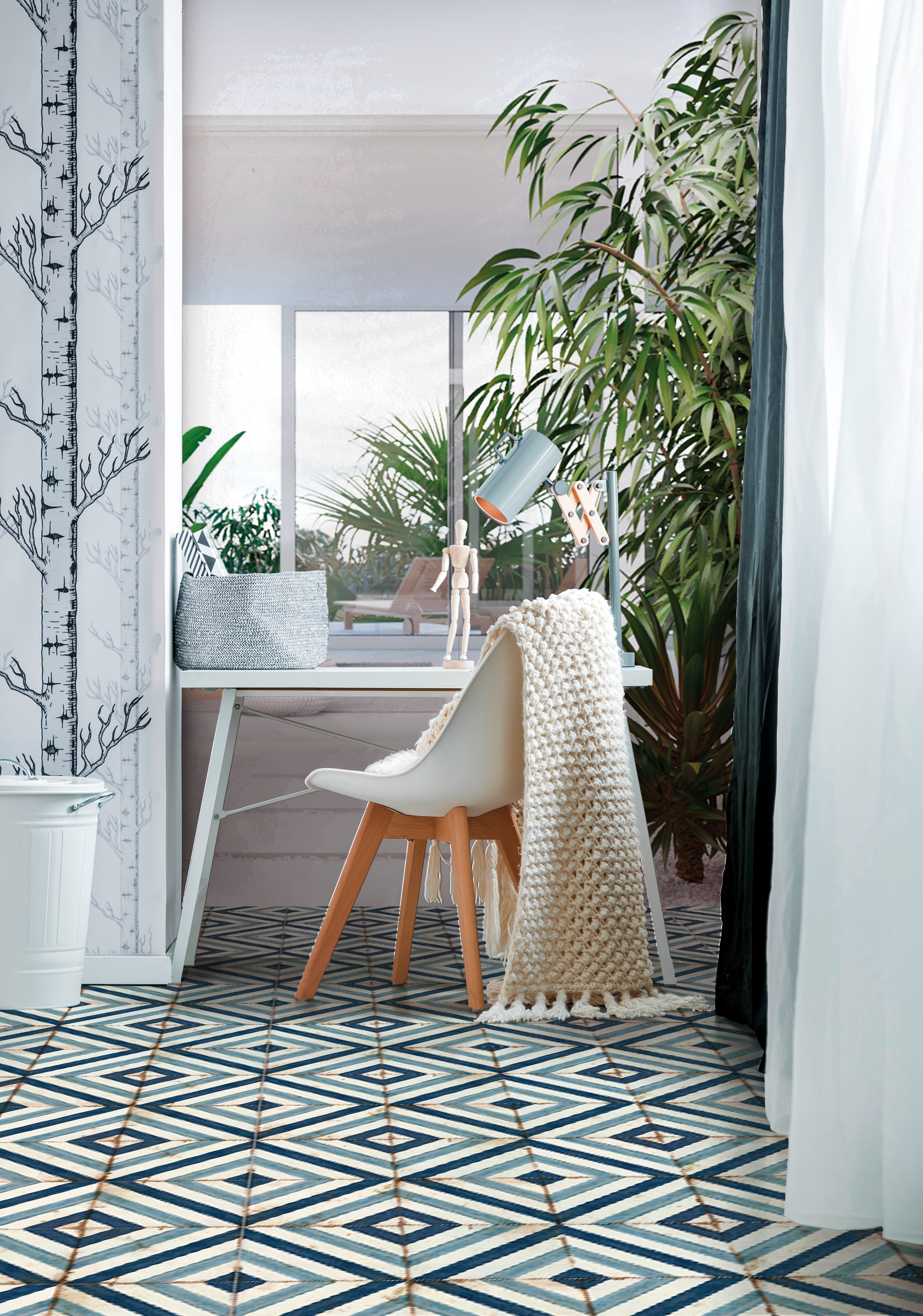 Kaleidoscope Royal Diamond 8X8 Porcelain Tile