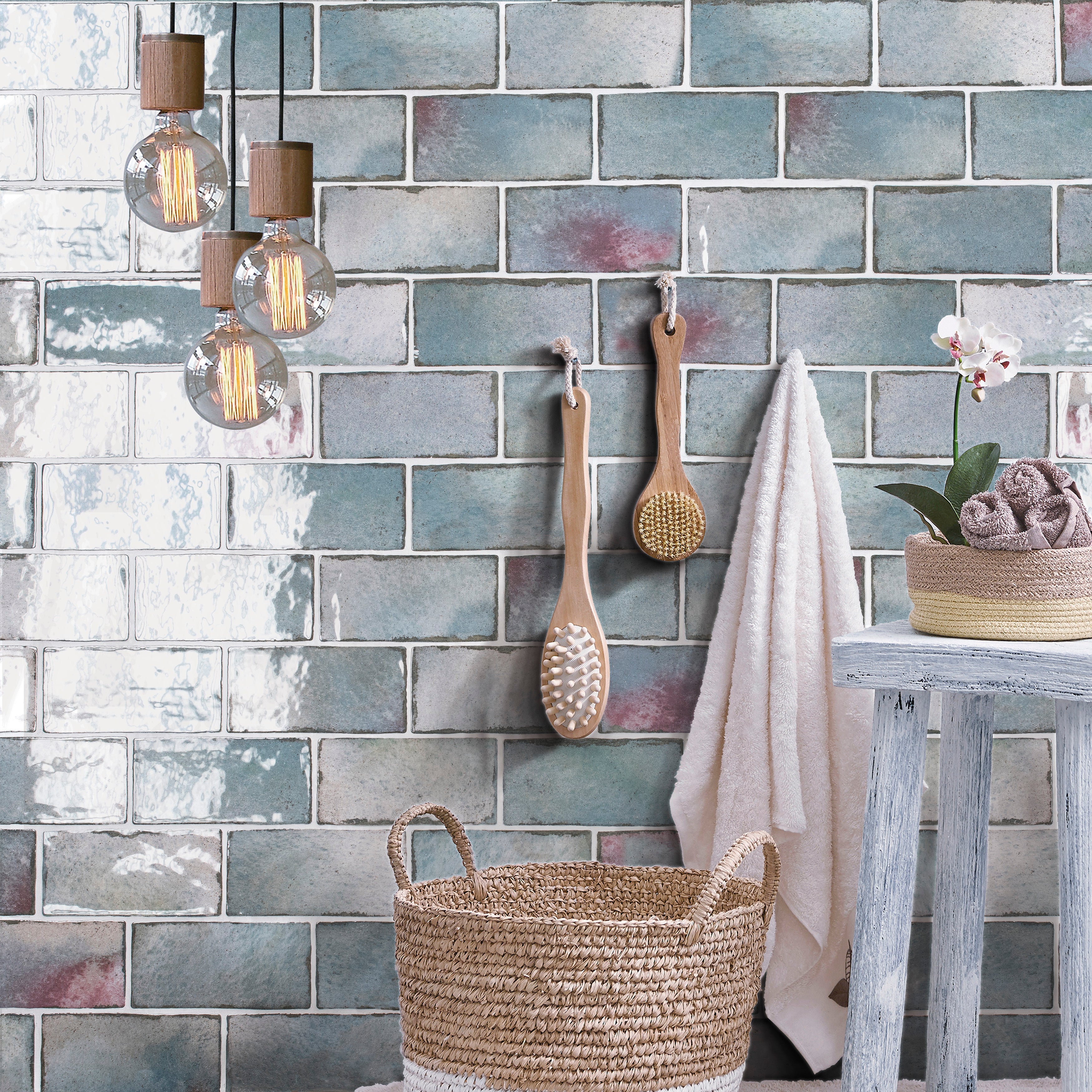 Kaleidoscope Royal 3X6 Ceramic Wall Tile