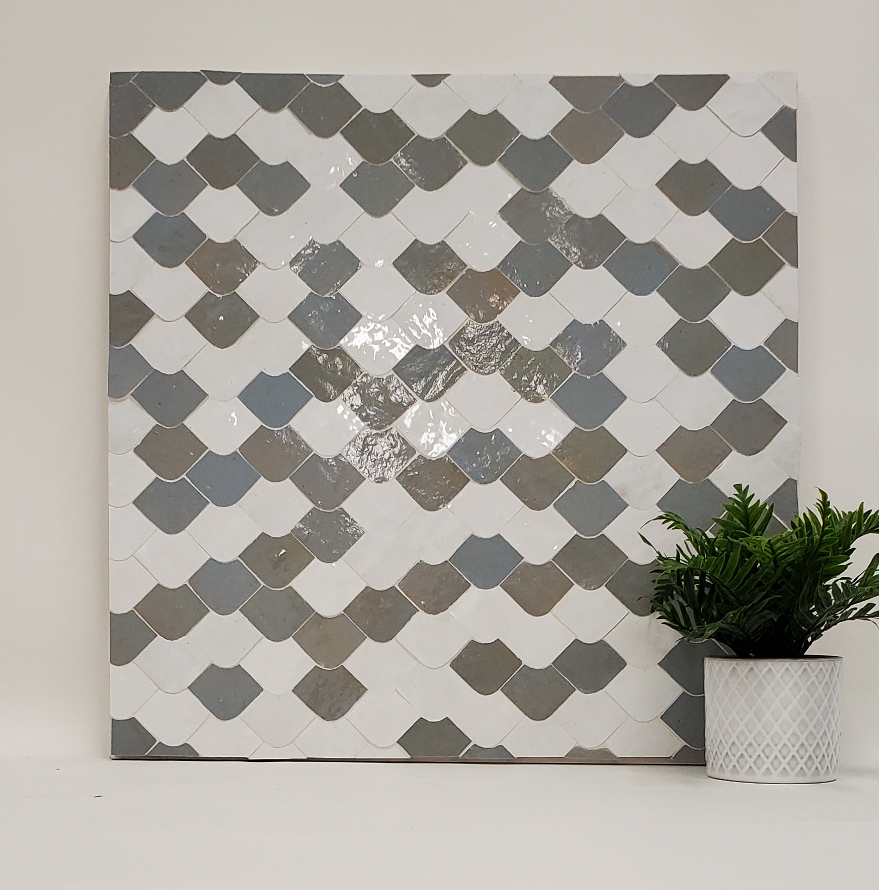 Zellij Scales Terracotta Mosaic