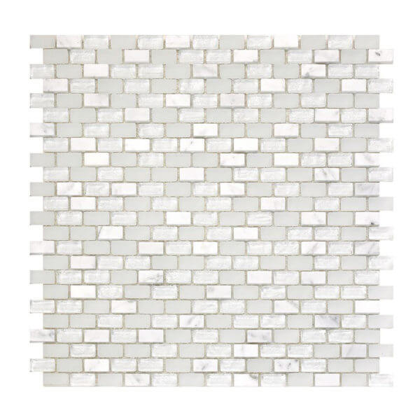 St. Croix Ice Mini Brick Glass Mosaic