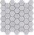 Artistic Thassos  2" Hexagon Mosaic- Polished