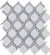 Artistic Thassos + Carrara Rope Mosaic- Polished